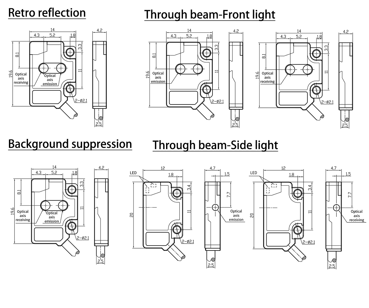 Ultra-thin Photoelectric Sensor