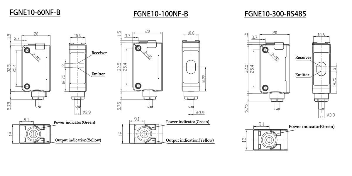 TOF type photoelectric sensor