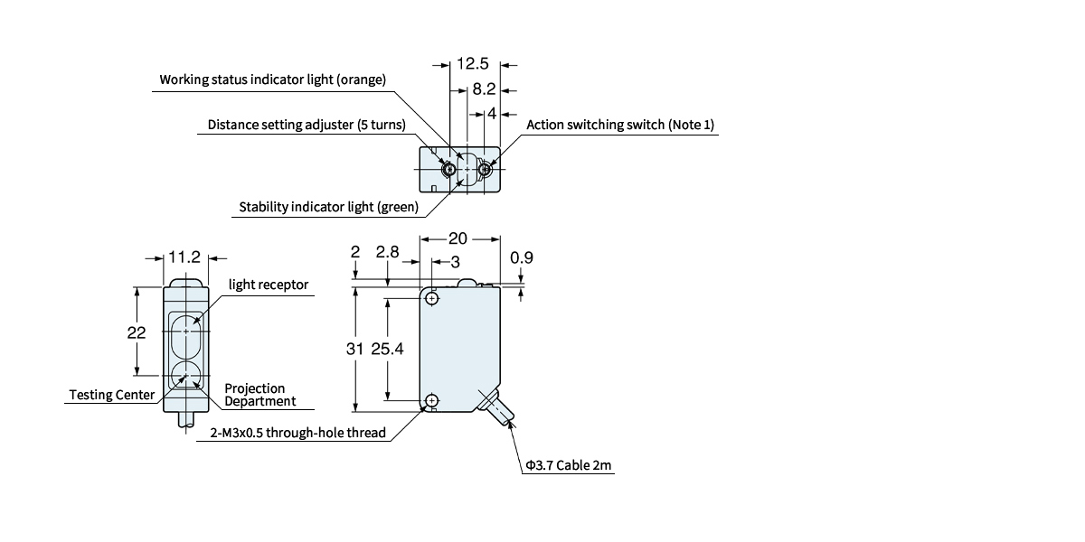 FBGS photoelectric sensor