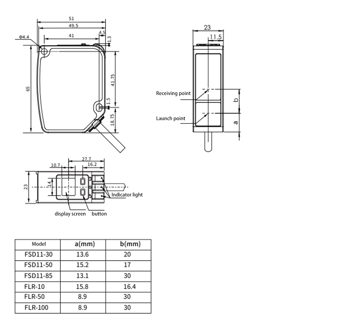 Measuring sensor