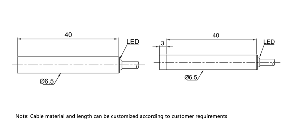 Cylindrical proximity switch