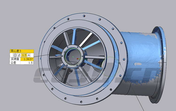 3D scanning of machined parts