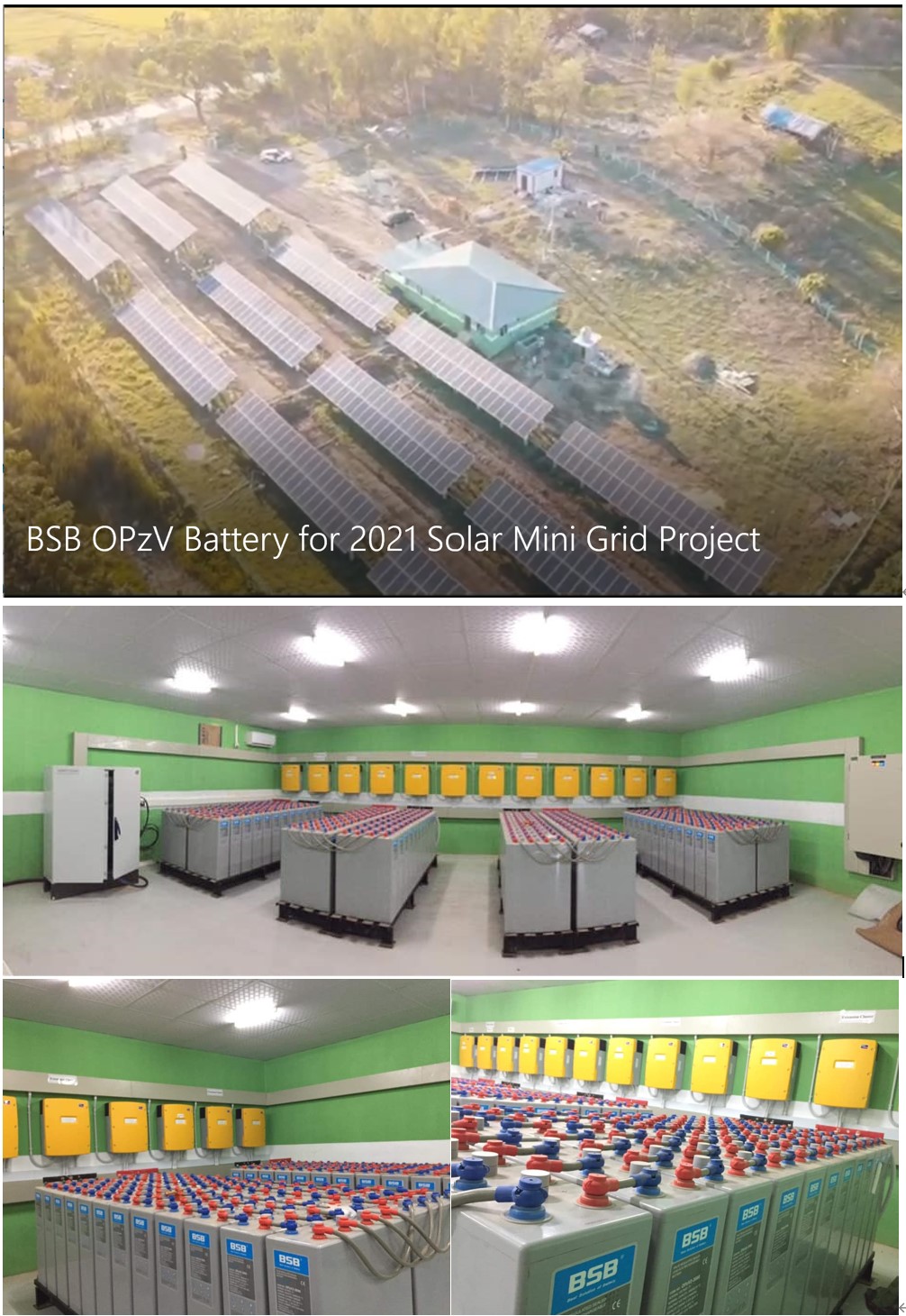 BSB OPzV Battery for 2021 Myanmar Solar Mini Grid Project
