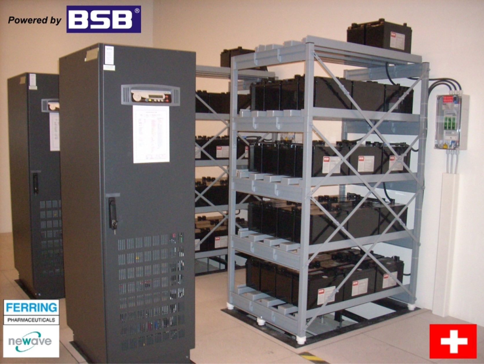 BSB High Rate Battery for UPS System of Ferring Switzerland