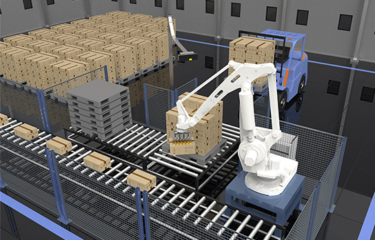 What are the benefits of visual palletizing for manufacturers?