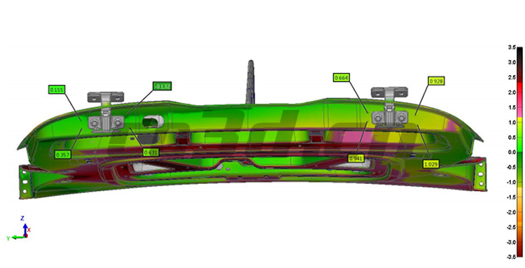 Engine hood scanning and comparison detection