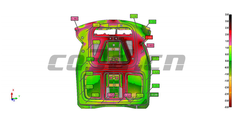 Engine hood scanning and comparison detection