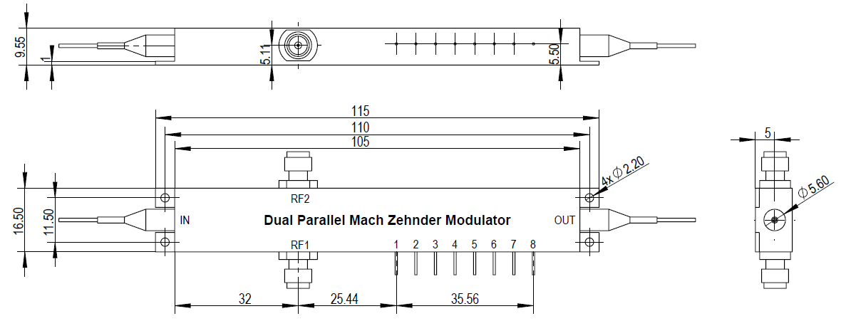 Dual Parallel Mach Zehnder Modulator