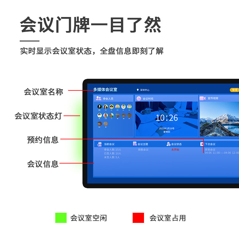 智慧会议门牌
