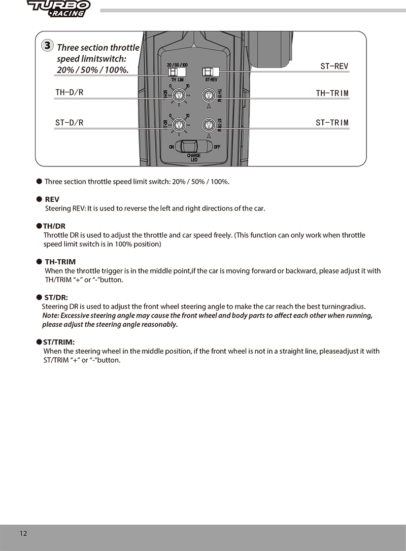 C75-ON ROAD RC car-Manual