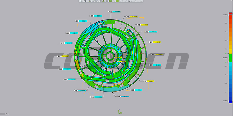 3D inspection of gears