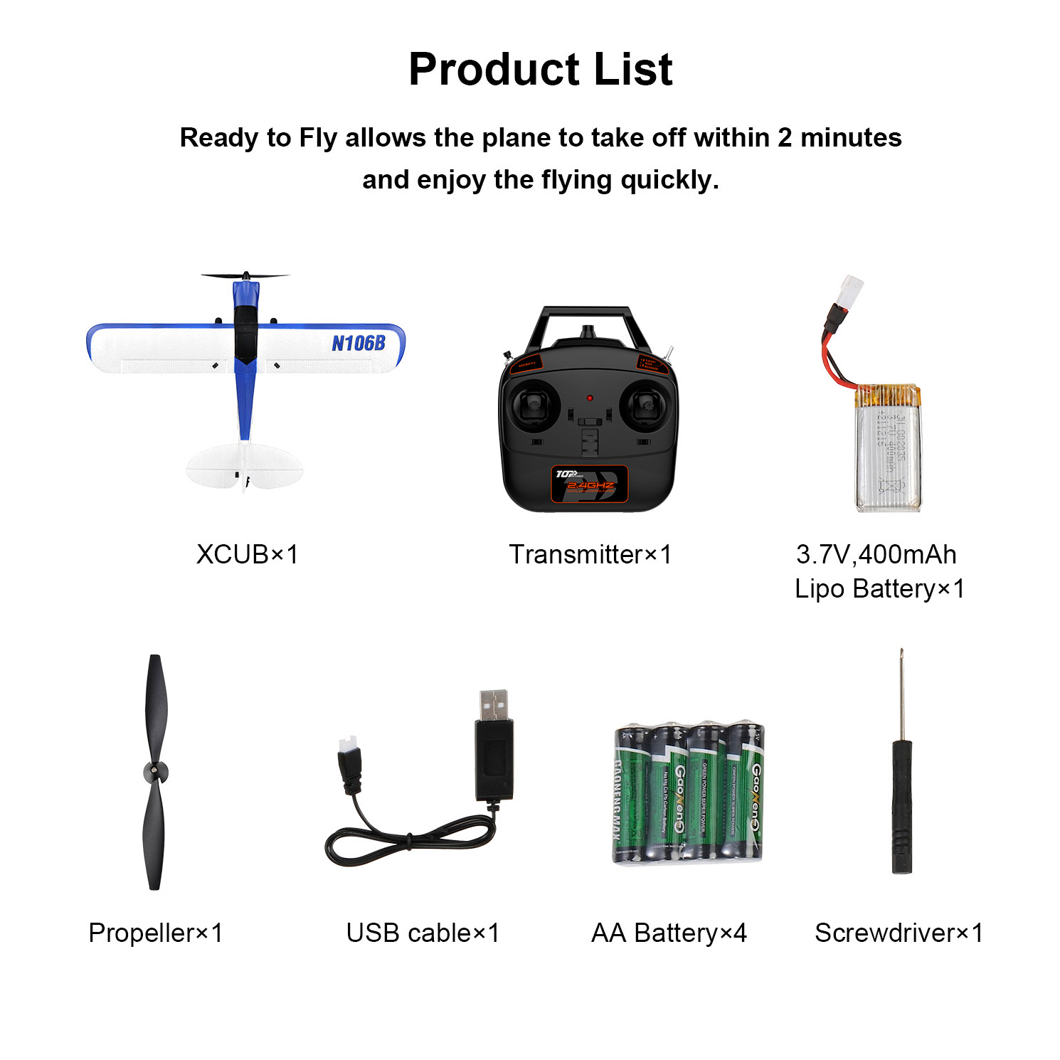 TOP RC HOBBY 450MM MINI CUB