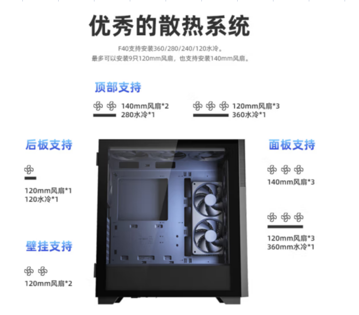 爱国者机箱f40黑