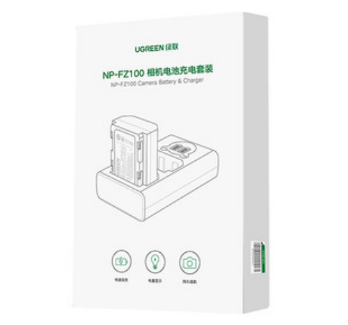 绿联60867NP-FZ100 索尼相机 充电电池 2250mAh 7.4V