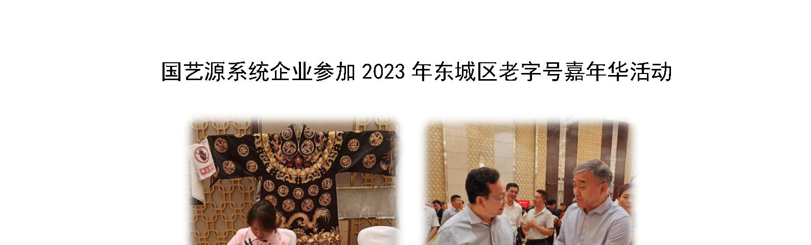 国艺源系统企业参加2023年东城区老字号嘉年华活动