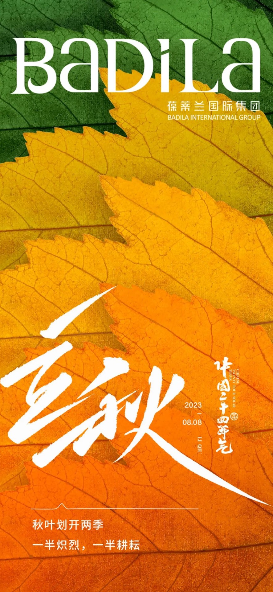 立秋 | 秋叶划开两季 一半炽烈，一半耕耘
