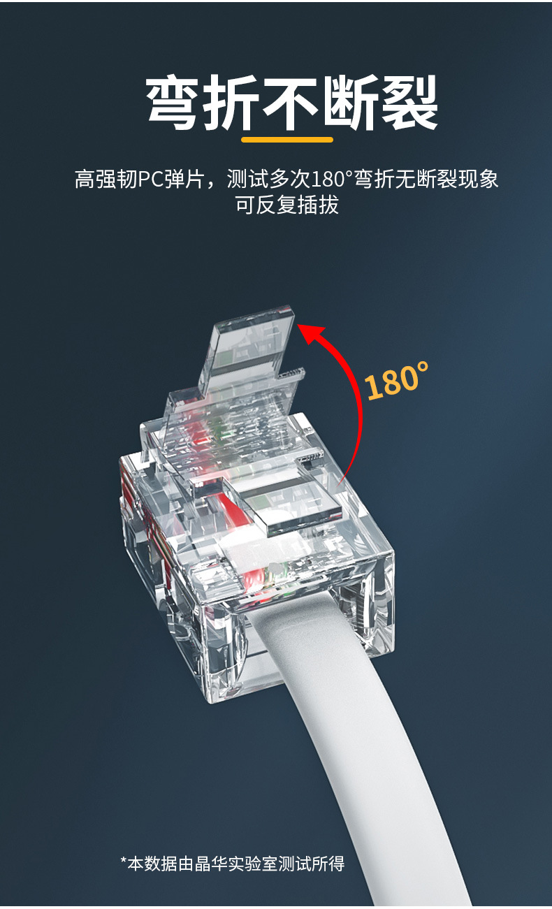 【P130】晶华电话线无氧铜芯成品电话线