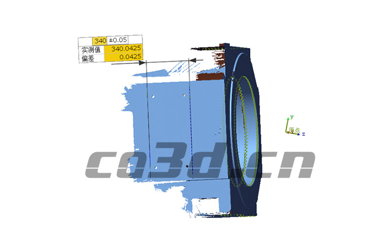 3D measurement of rolling machine