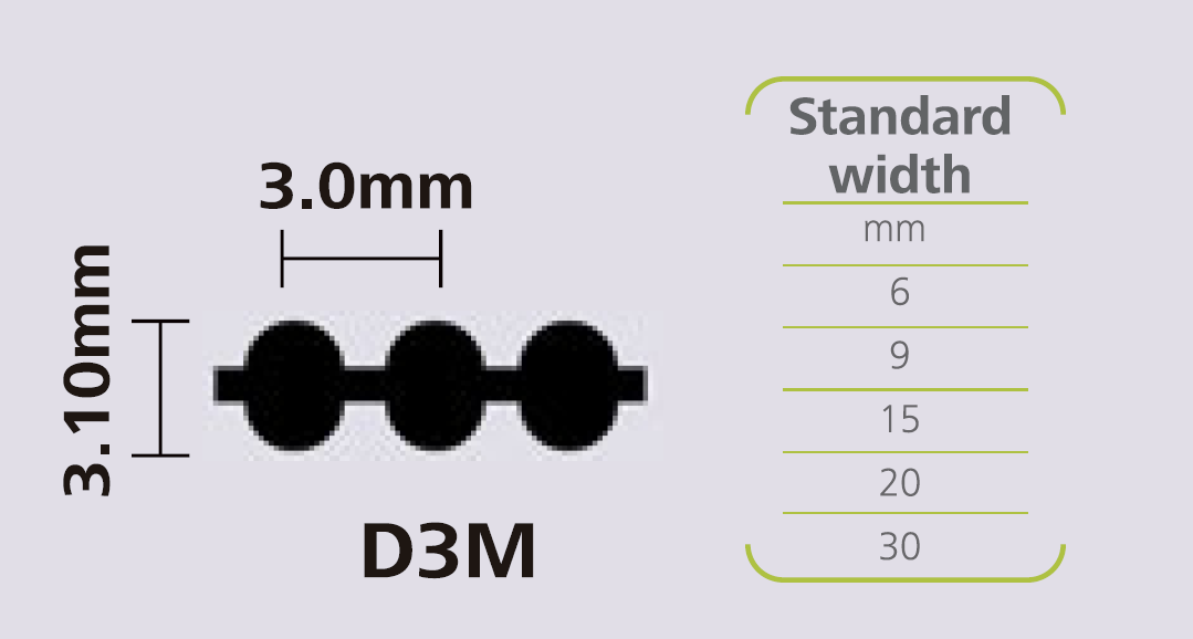 STEIGENTECH 特殊齿形橡胶同步带 D3M