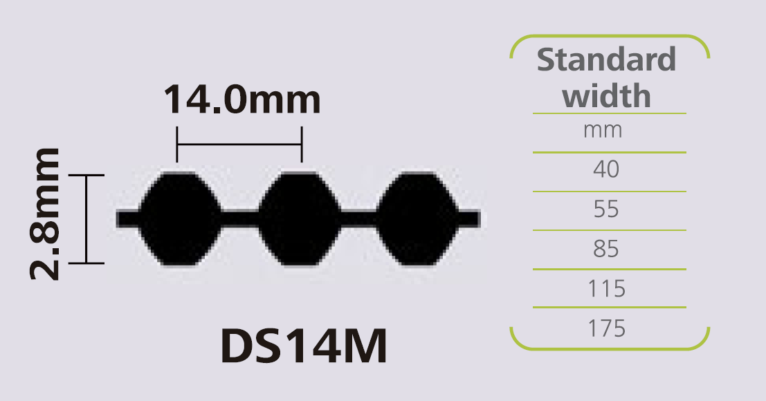 STEIGENTECH 特殊齿形橡胶同步带 DS14M