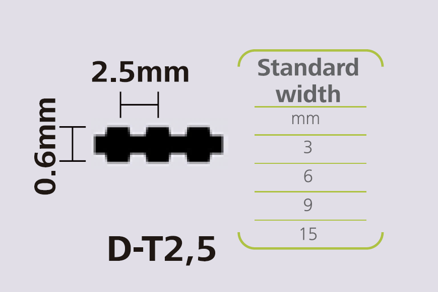 STEIGENTECH 特殊齿形橡胶同步带 DT2.5