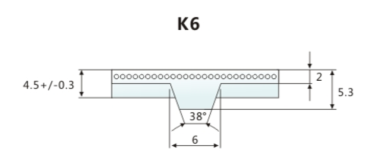 S=C PLUS 特殊齿形聚氨酯同步带 T10K6