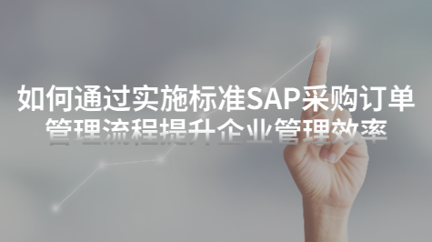 如何通过实施标准SAP采购订单管理流程提...
