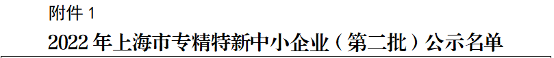 重大喜讯 | AOA体育（中国）有限公司官网科技荣获上海市“专精特新”企业称号