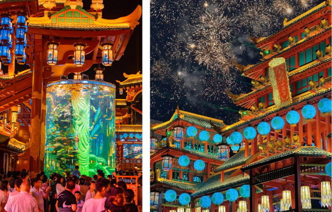 Qingdao Mingyue · Shanhaijian Never Nights City Amusement Park Projection Show Choose to Use Wincomn