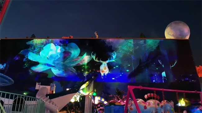 Qingdao Mingyue · Shanhaijian Never Nights City Amusement Park Projection Show Choose to Use Wincomn