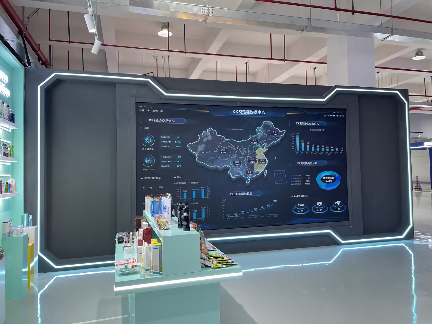 苏州全球特色商品展销中心LED显示屏整体解决方案