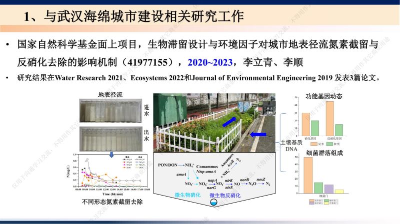 专家报告丨李立青：武汉青山典型海绵渗滤设施对地表径流污染去除作用监测研究