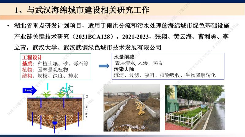 專家報告丨李立青：武漢青山典型海綿滲濾設施對地表徑流污染去除作用監測研究