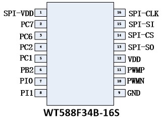 WT588F34B-16S Flash语音芯片