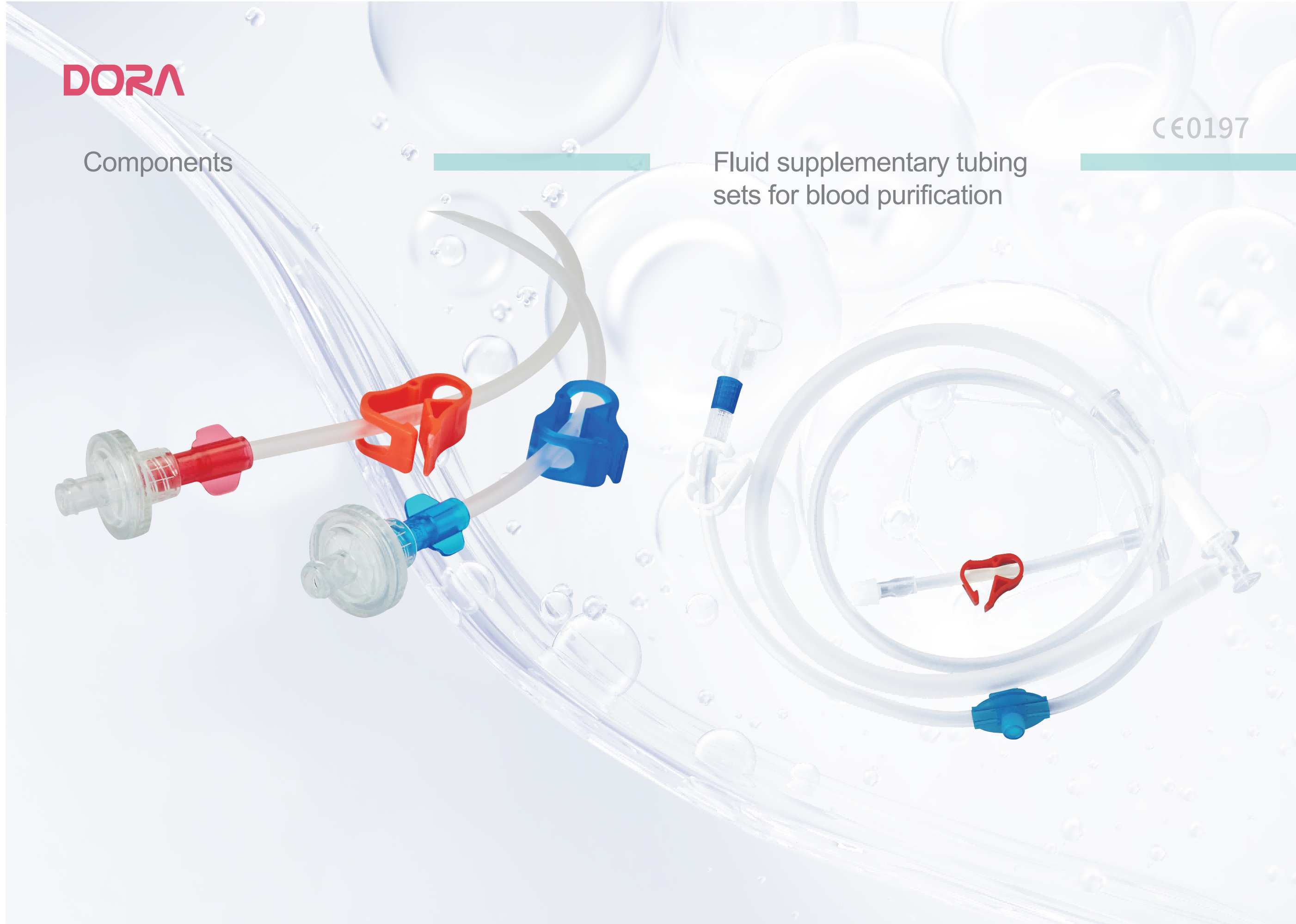 Fluid supplementary tubing sets for blood purification