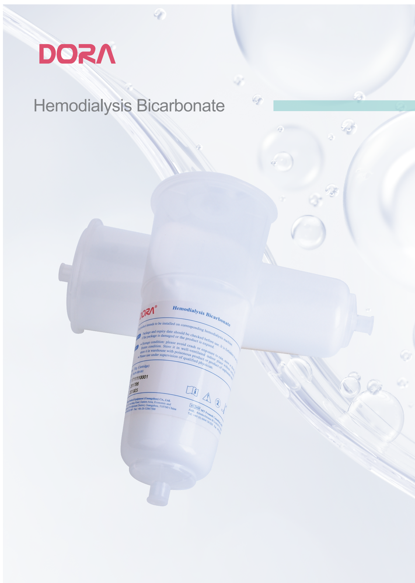 Hemodialysis Bicarbonate cartridge
