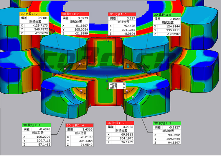 3D inspection of coal mining machine components