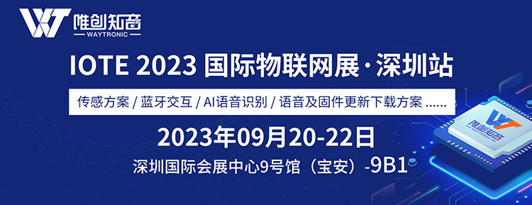 深圳唯创知音电子将参加IOTE 2023第二十届国际物联网展•深圳站