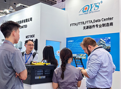 DYS Fiber Optic Showcased Outdoor Waterproof Fiber Optic Components at CIOE 2023