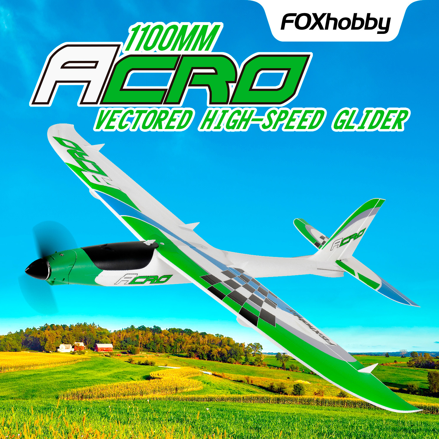 TOP RC HOBBY 1100mm ACRO vectored