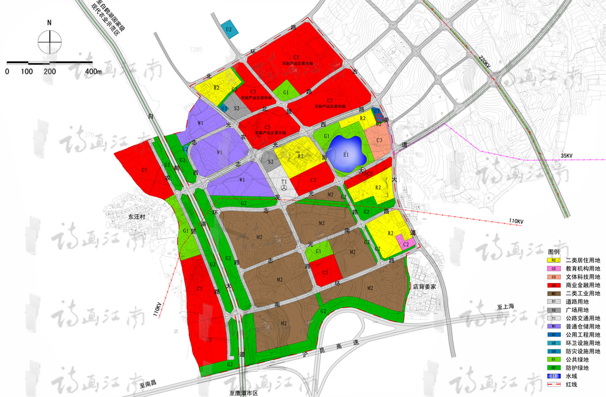 鹰潭市白鹤湖现代农业示范区农产品加工物流区控制详细规划