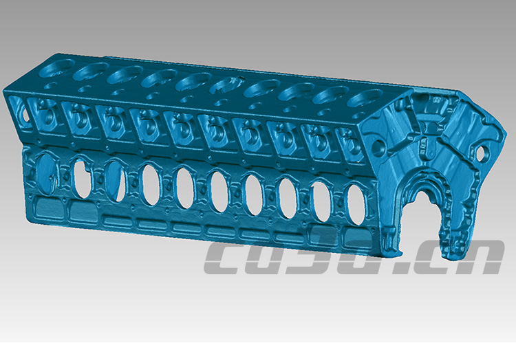 3D scanning of diesel engine