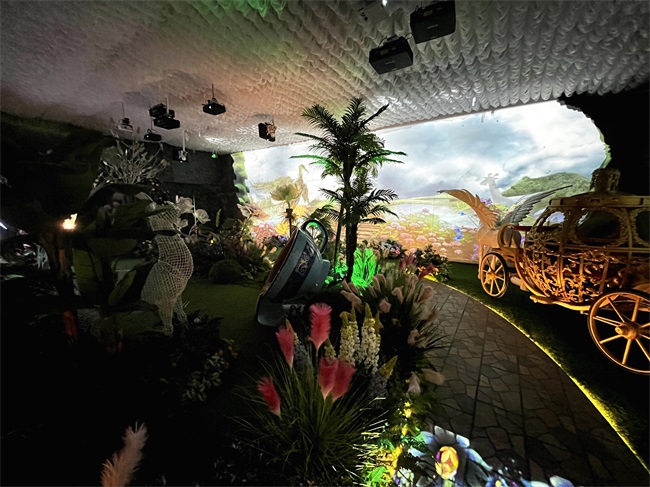 Krinda provides projection equipment for the immersive interactive theater 