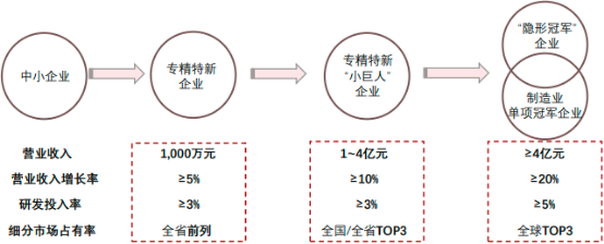 专精特新“小巨人”：中国已培育出五批专精特新“小巨人”企业，累计公示12,950家