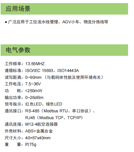 工业高频读写器-BY430、BY530