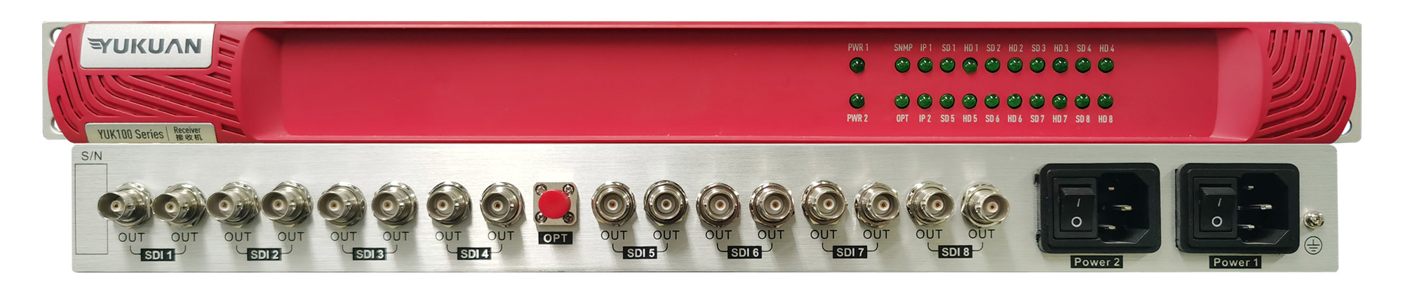 1-ch to 8-ch 3G-SDI to Fiber Converter