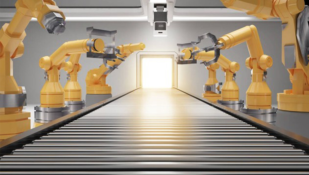 3D vision guides industrial robots to load and unload materials, helping the automobile manufacturin