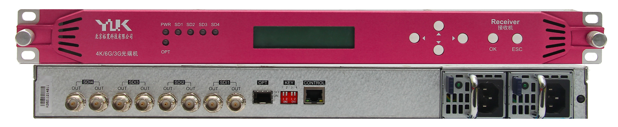 YUK100-4K-R-12G-3G-HD-SDI-to-over-single-fiber-converter-extender-transmitter-receiver-Yukuan-Technology-Ltd