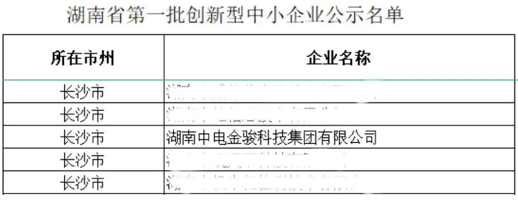 喜报！中电金骏通过创新型中小企业认定！