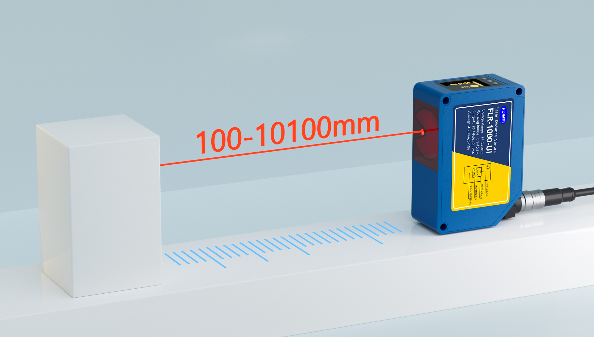 High performance laser ranging sensor, easy to deal with a variety of complex and high-precision det